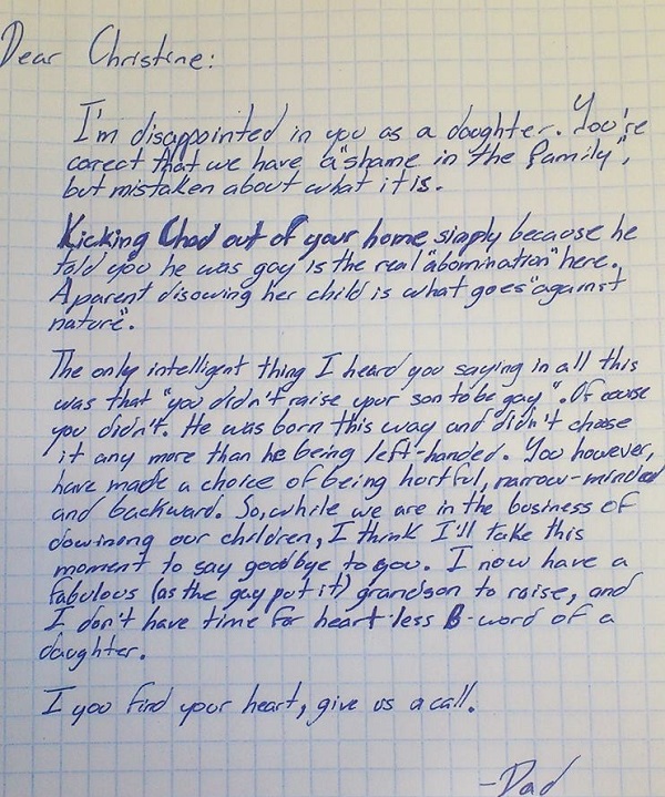 Adolescenti gay, lettera di un nonno che difende il nipote Coming Out 