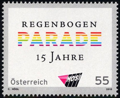 Austria, un francobollo gay per celebrare la Rainbow Parade Cultura Gay 