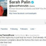 Sarah Palin a favore dei gay su Twitter? Cultura Gay 