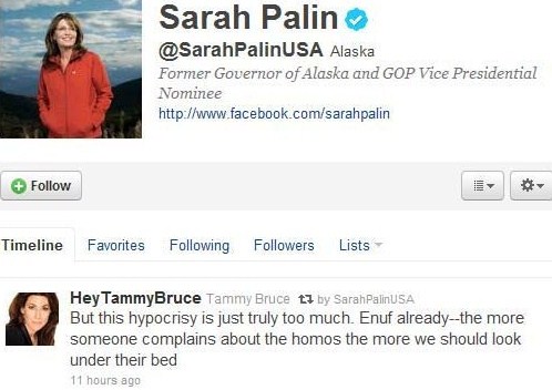 Sarah Palin a favore dei gay su Twitter? Cultura Gay 