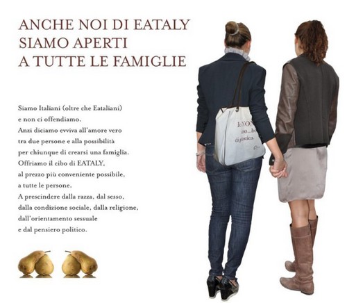 Eataly come Ikea apre alle famiglie gay Cultura Gay 