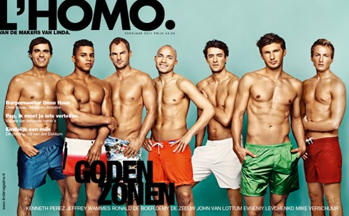 Sette atleti nudi per su magazine olandese per invitare i colleghi gay a fare coming out Cultura Gay Icone Gay 