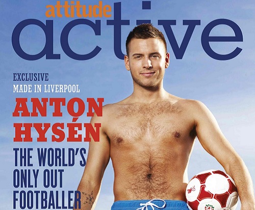 Anton Hysen ad Attitude Magazine: "L'omosessualità è ancora un tabù nel calcio" Cultura Gay Icone Gay 