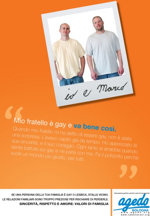 Va bene così: campagna gay-friendly di Arcigay Aosta e Agedo Cultura Gay Gallery 