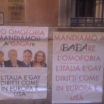 Europride 2011, manifesti anti-omofobia: "Mandiamoli a Gagare, l'Italia è gay" Cultura Gay 