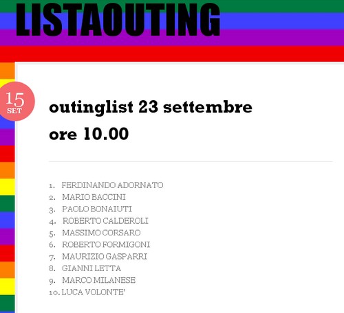 Web Outing: blog pubblica 10 nomi di politici gay Cultura Gay 