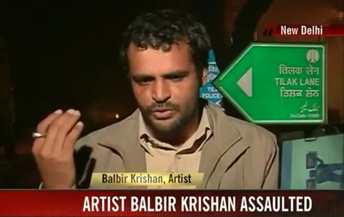 India, artista gay aggredito per la sua arte pro gay a Nuova Delhi GLBT News Omofobia 