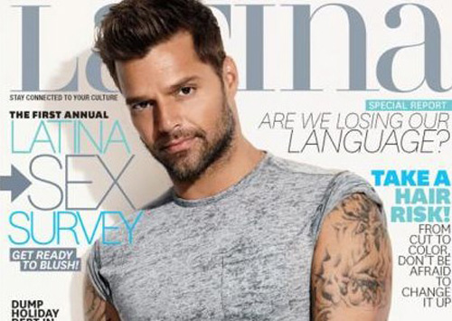 Ricky Martin in copertina sulla rivista Latina di febbraio Gossip Gay Icone Gay Interviste Primo Piano 