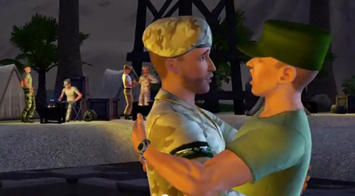 The Sims 3, amore gay tra militari nella modalità di gioco I Love You GLBT News Video 