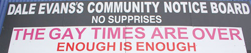 Nuova Zelanda: “I tempi dei gay sono finiti”, cartellone provoca rabbia GLBT News Omofobia 