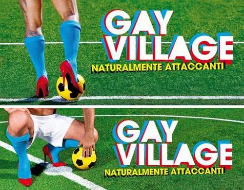 Gay Village 2012: il logo è un calciatore con i tacchi Cultura Gay 