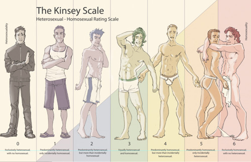 Scala Kinsey, illustrazione grafica  GLBT News Gossip Gay 