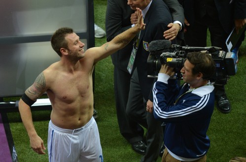 Euro 2012 Italia sexy: Cassano in mutande, Balotelli e Balzaretti nudi (foto) Gallery Icone Gay 