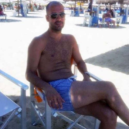 Pep Guardiola in costume da bagno a Pescara (foto) Gallery Icone Gay 