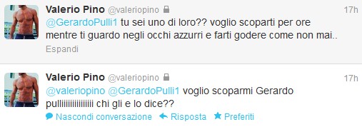 Valerio Pino propone sesso gay a Gerardo Pulli Gossip Gay 